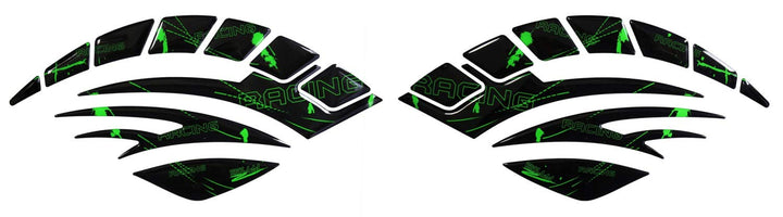 BIKE-label Seitentank Pad Motorrad Lackschutz Aufkleber Racing Neon Grün 800091