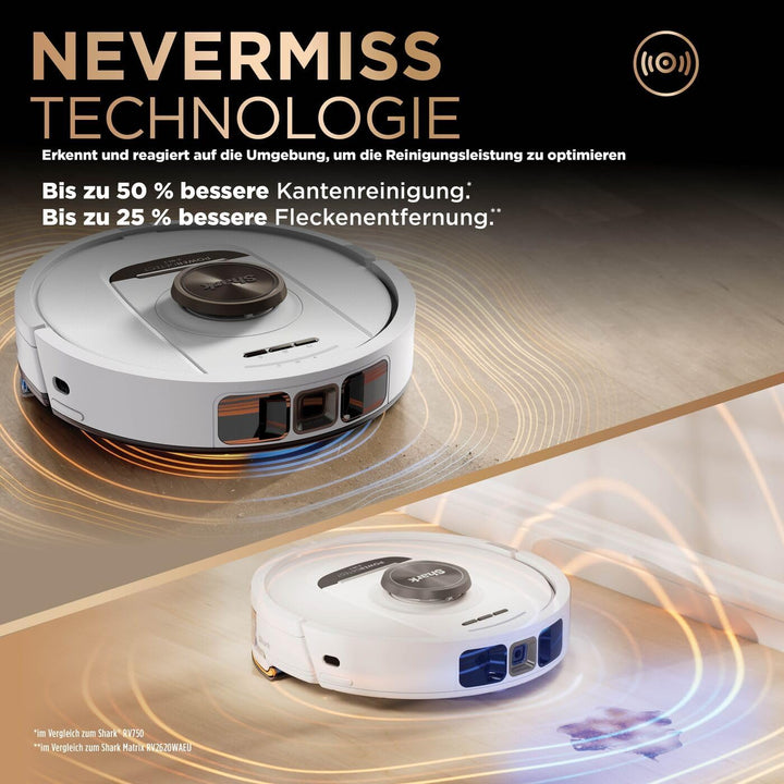 Shark PowerDetect 2-in-1 Saugroboter & Wischroboter, NeverTouch Pro 60-Tage-Selbstentleerung, selbst
