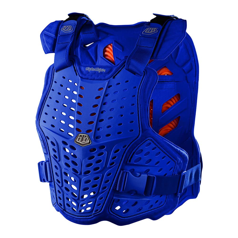Troy Lee Designs Rockfight CE Brustschutz für Erwachsene, Offroad-Motorrad-Körperpanzer Blau XL/2X,