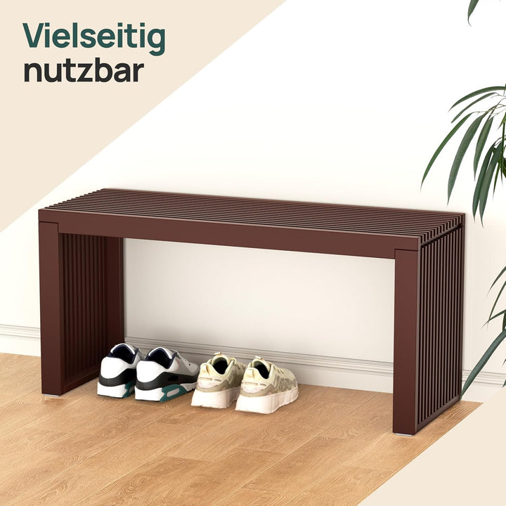 Bambus Sitzbank Flur - Sitzbank Esszimmer - Holzbank Flur - Esszimmerbank | BAM BOO BOX Garderobenba