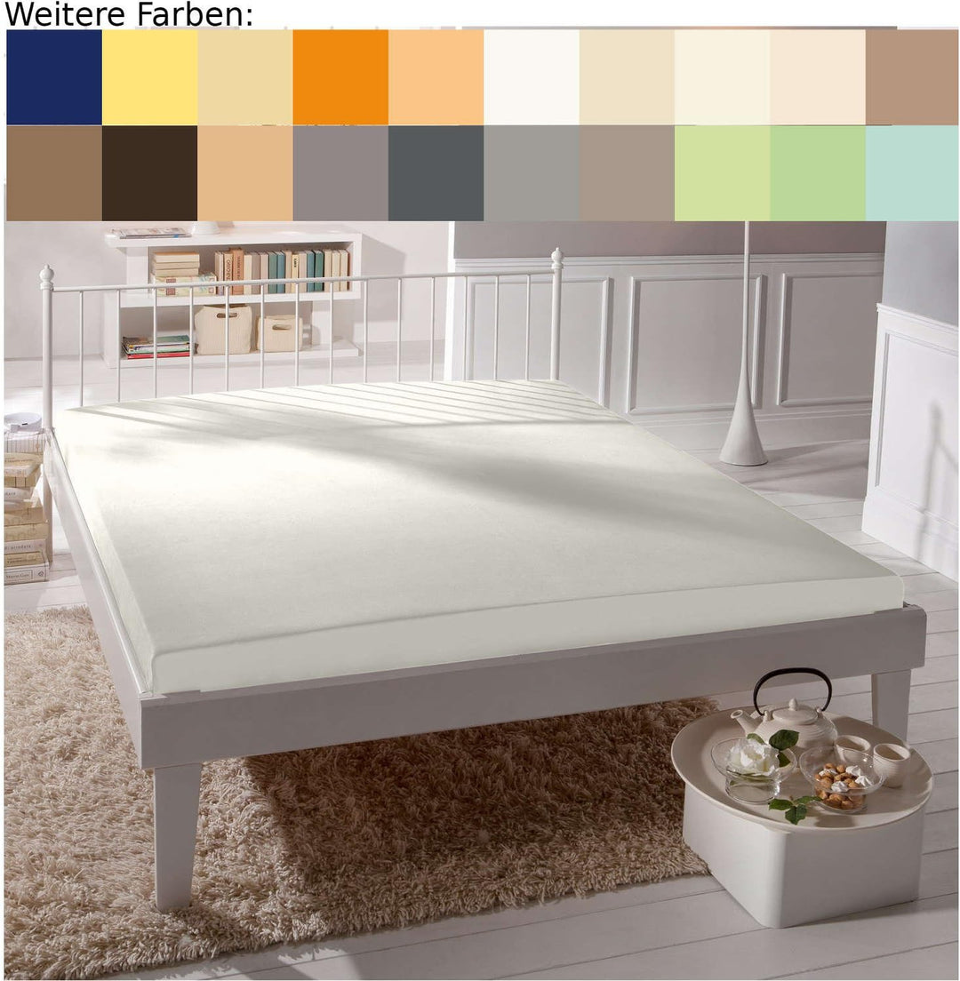 Estella Spannbettlaken 140 cm x 200 cm weiss 140-160 x 200-220 cm Weiss (100), 140-160 x 200-220 cm