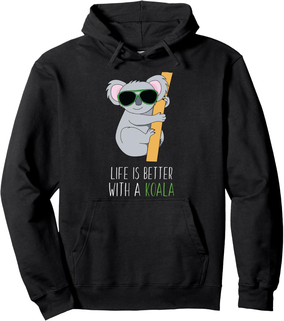Cooler Koala mit Sonnenbrille & Spruch T-Shirt als Geschenk Pullover Hoodie