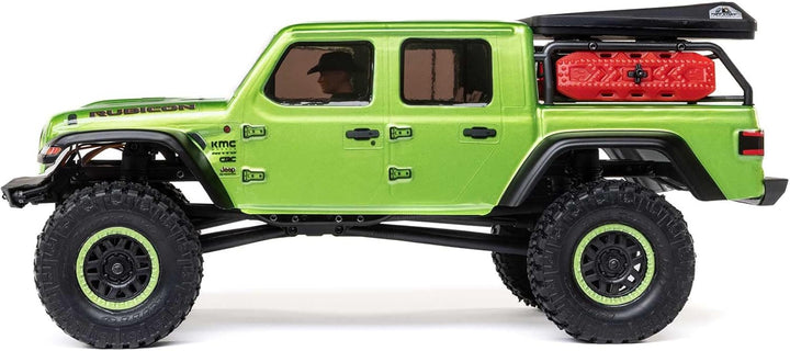 Axial 1/24 SCX24 Jeep JT Gladiator 4X4 RTR Brushed Rock Crawler (Battery &amp; Charger Included), Green