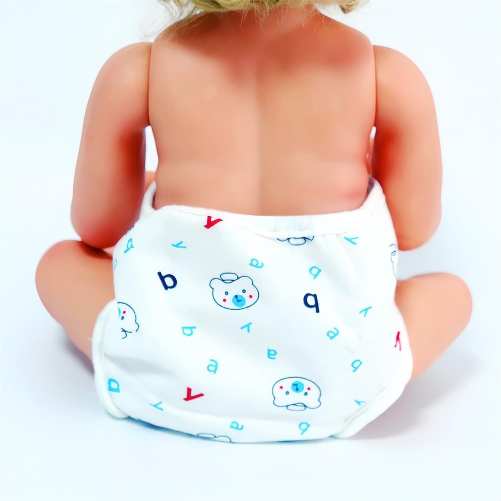 MAIHAO 4 PCS Baby Puppen Windeln Unterwäsche Wiederverwendbare Eignung für 17-22 Zoll Reborn Baby Pu