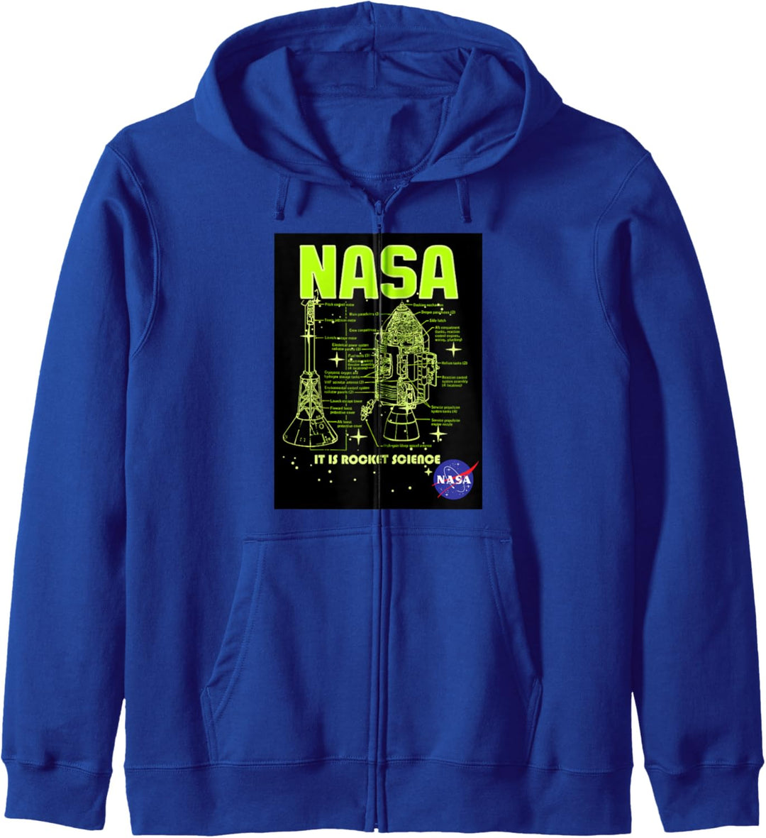 NASA Module Schematics Kapuzenjacke