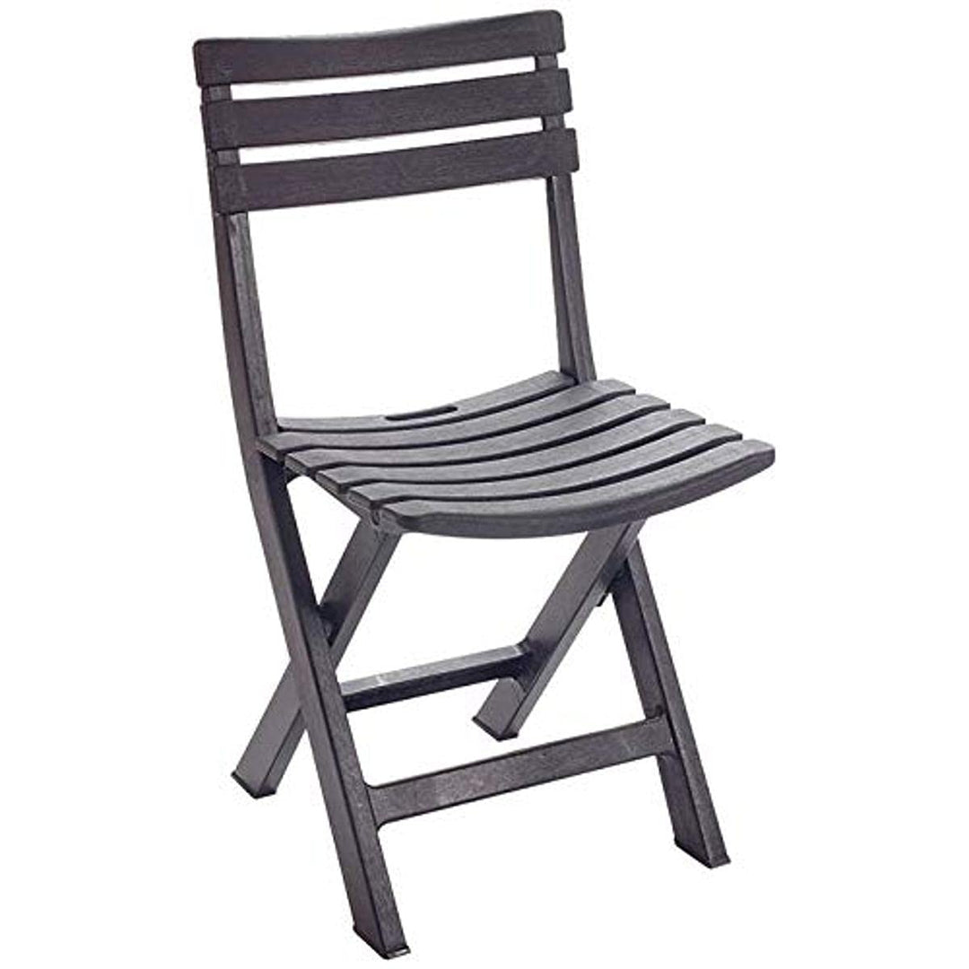 Ipae-Progarden S.P.A. 8009271022003 SILLA PLEGABLE COLOR: NEGRO 44x41x78cm MODELO: KOMODO IPAE PROGA