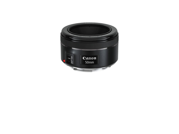 Canon EF 50mm F1.8 STM Objektiv (58mm Filtergewinde) schwarz Standardausführung Single, Standardausf