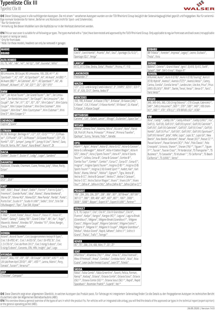 WALSER , Polyester , Auto-Sitzbezug Komplettset Allessandro mit Reissverschluss, ZIPP-IT Auto-Schonb