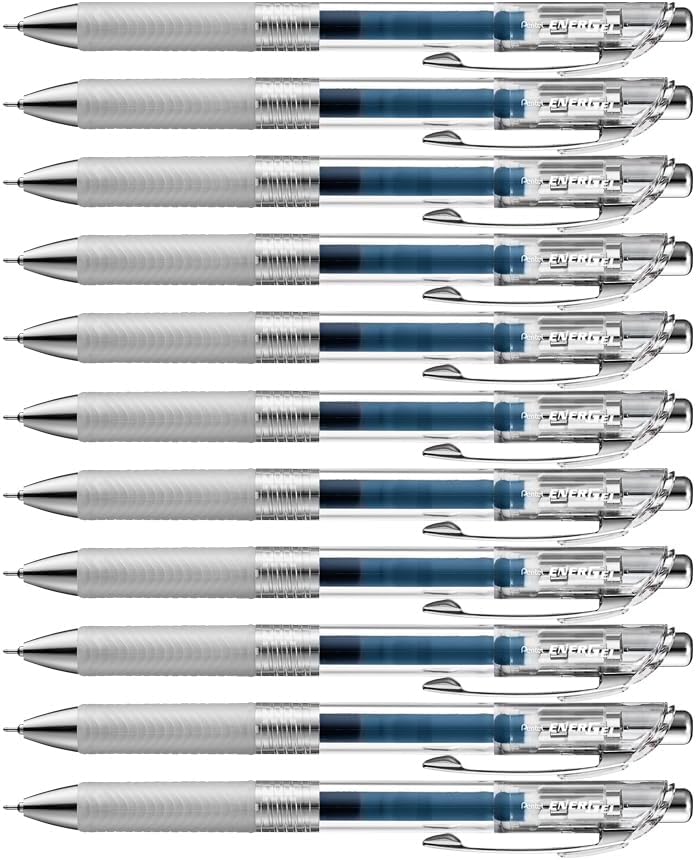 Pentel Energel Pure BLN75TL-Cax Gel-Tintenroller, Marineblau, 0, 25 mm Strichstärke, Nadelspitze, Dr