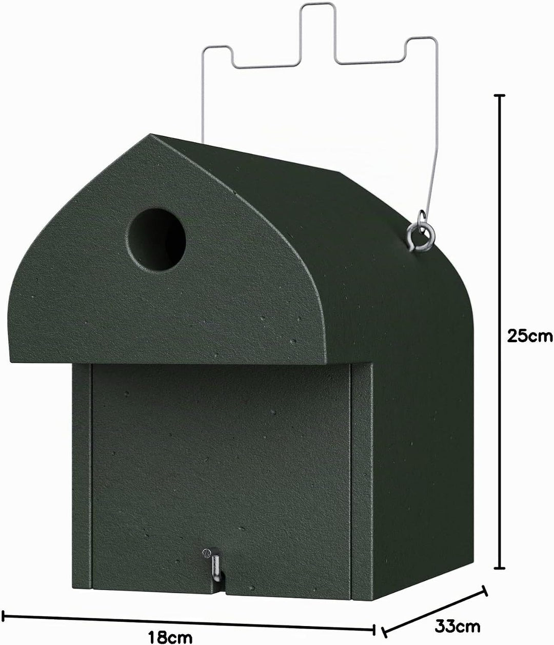 Nistkasten Holzbeton für Kohlmeise, Haussperling & Feldsperling | Brutkasten für Vögel Wetterfest |