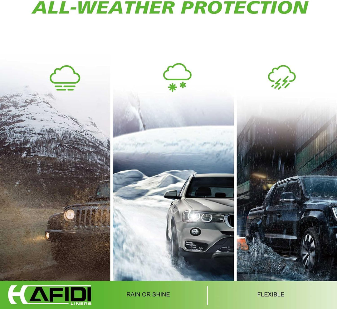 Allwetter Fussmatten &amp; Cargo Liner Set Custom für Kia Sportage 2023 (Nicht Hybrid) - Schwarz Sportag