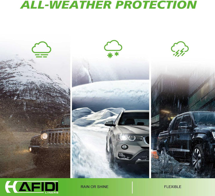 Allwetter Fussmatten &amp; Cargo Liner Set Custom für Kia Sportage 2023 (Nicht Hybrid) - Schwarz Sportag