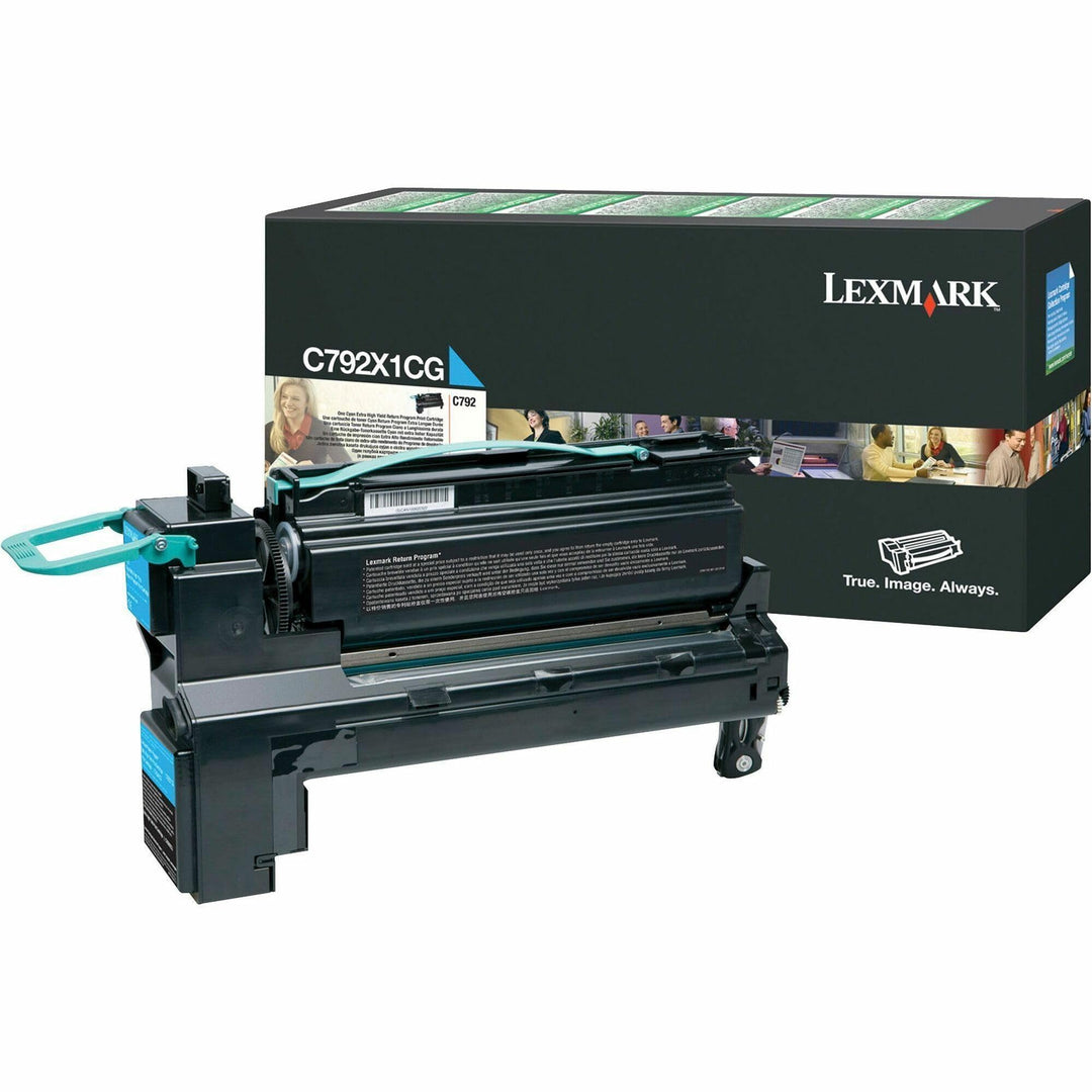 Lexmark C792X1CG C792 Tonerkartusche Standardkapazität 20.000 Seiten 1er-Pack return program, cyan,