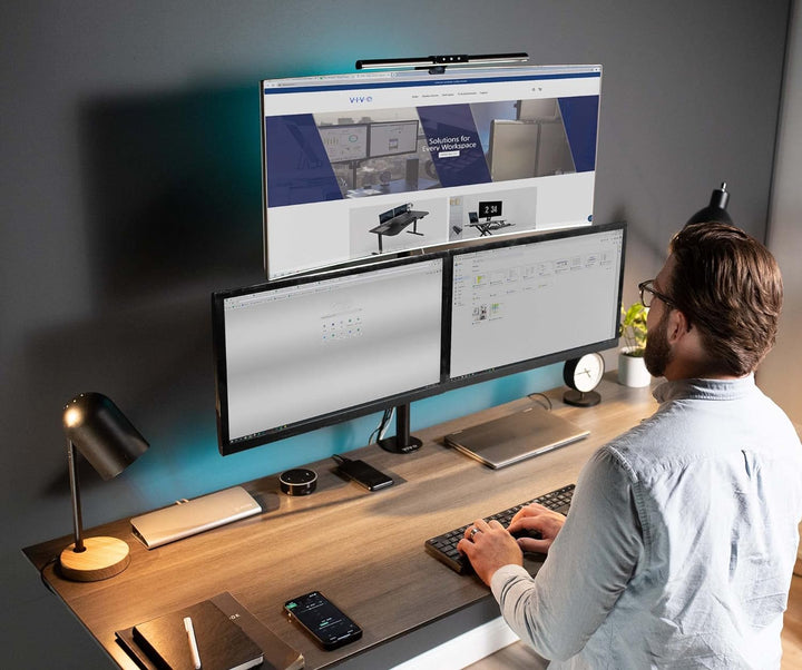 VIVO Dreifach-LCD-Monitor Tischhalterung Heavy Duty Ständer & voll einstellbare 3 Bildschirm bis zu