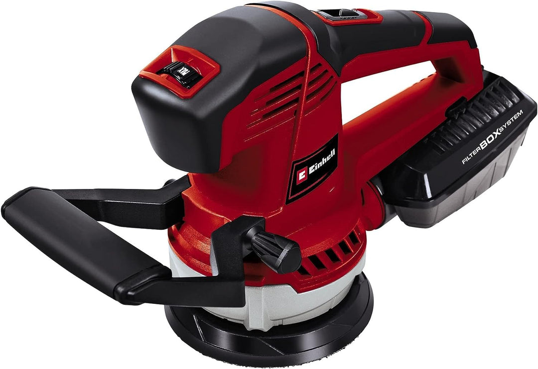 Einhell Exzenterschleifer TE-RS 40 E (400W, 12.000-24.000 1/min Schwingzahl, 125mm Scheiben-ø, aktiv