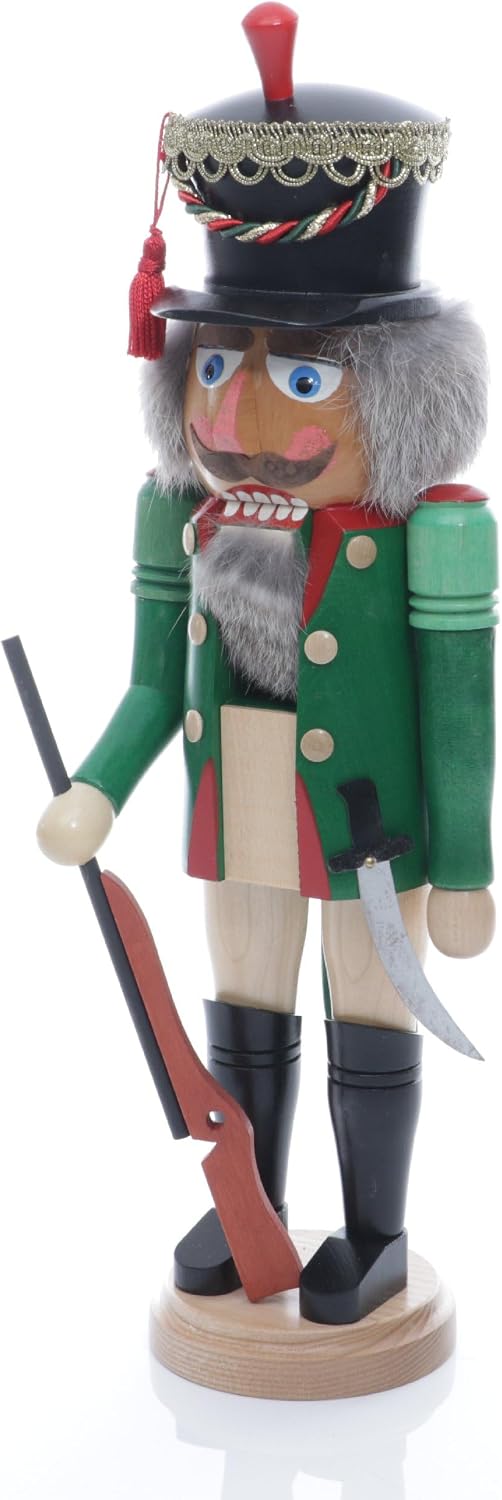 Rudolphs Schatzkiste Nussknacker Sächsischer Reiter Höhe= 42cm NEU Weihnachten Seiffen Nutcracker Nü