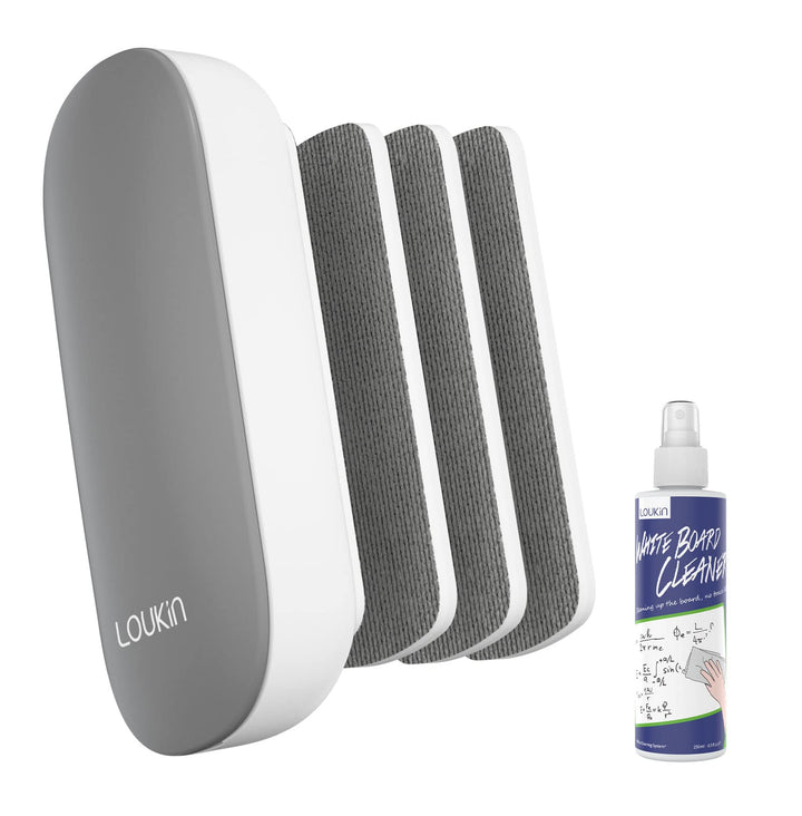 LOUKIN Austauschbarer trocken abwischbarer Radiergummi, magnetischer Whiteboard-Radiergummi mit 3 au