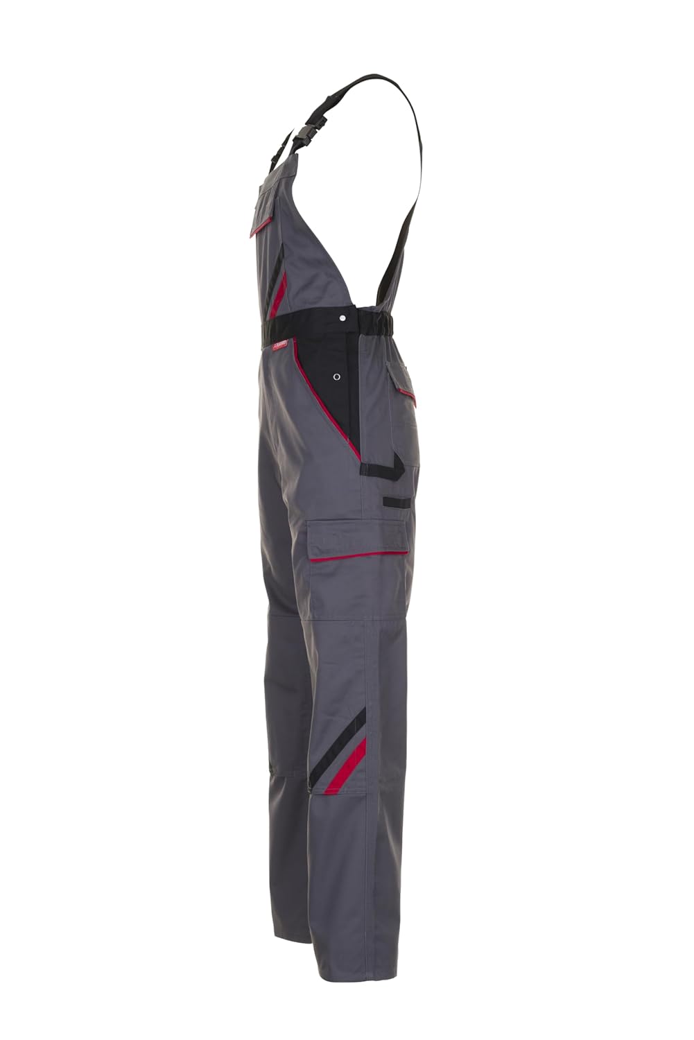 Planam Highline Herren Latzhose Schiefer schwarz rot Modell 2332 Grösse 66 schiefer/schwarz/rot 66,
