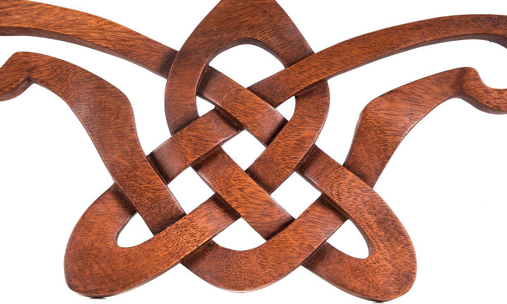 Windalf Wanddeko BELTAINE b: 38 cm Keltischer Liebesknoten Handarbeit aus Holz