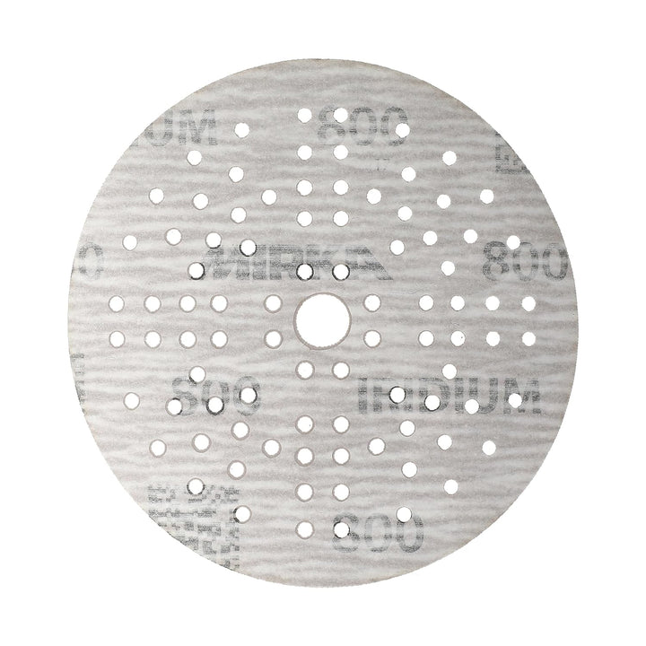 Mirka Iridium Premium-Schleifpapier Ø 125mm Klett 89-Loch, Korn 800, 100 Stk / Zum Schleifen von Lac