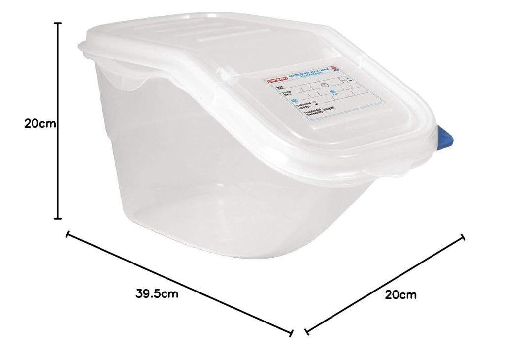 Araven 9146 Accessible Container with lid GN 44199, Weiss, 200(h) x 200(w) x 395(d)mm.