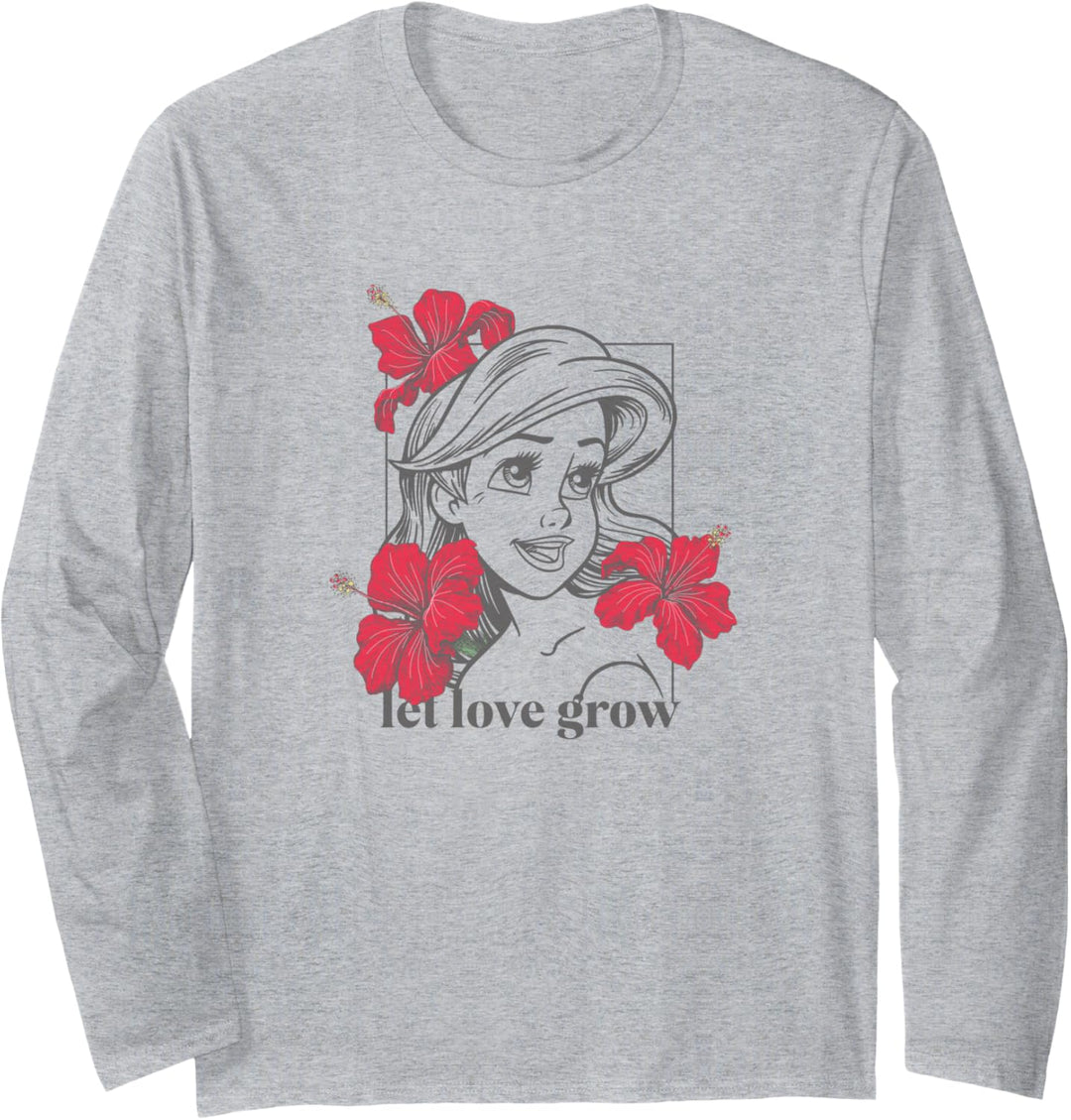 Disney The Little Mermaid Ariel Let Love Grow Floral Langarmshirt