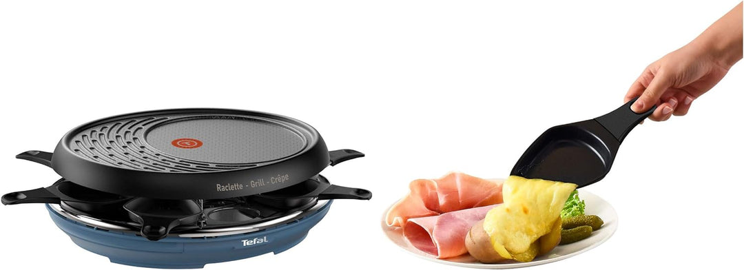 Tefal Colormania Raclette 3-in-1 Raclettegerät für Grill und Pfannkuchen, Antihaftbeschichtung, Easy