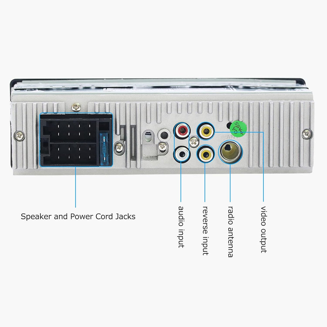 Bluetooth-Touchscreen-Autoradio, 4,1-Zoll-HD-USB-Aux-Eingang, Spiegelverbindung, FM-Radio, Auto-Audi