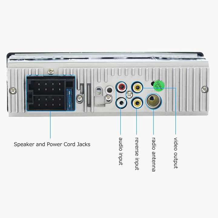 Bluetooth-Touchscreen-Autoradio, 4,1-Zoll-HD-USB-Aux-Eingang, Spiegelverbindung, FM-Radio, Auto-Audi