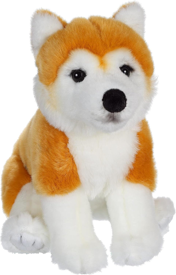 GIPSY TOYS - Sitzender Hund 25 cm Shiba-Hund - Kuscheltier für Kinder - In 8 verschiedenen Modellen
