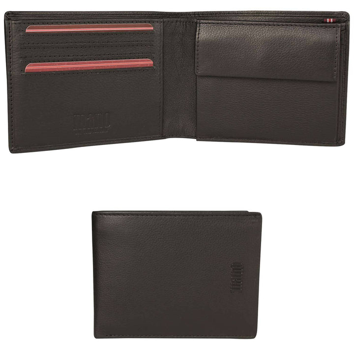 Mano M19802BK Geldbörse Medio, Schwarz