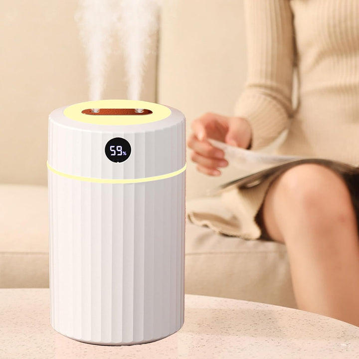 Humidifier, 360° Rotating Nozzle Cool Mist Humidifier, Mini-Luftbefeuchter mit 2 einstellbaren Nebel