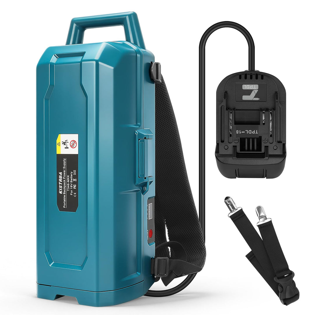 Akku Rucksack für Makita 18V Akku (Ohne Batterie), Tragbar Kraft Liefern Rucksack mit 4 Batterien Au