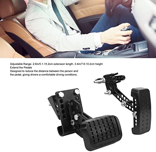 Keenso Anti-Rutsch-Beschleunigungskupplungs-Bremspedal-Set, Universelle Gas- und Bremspedalverlänger