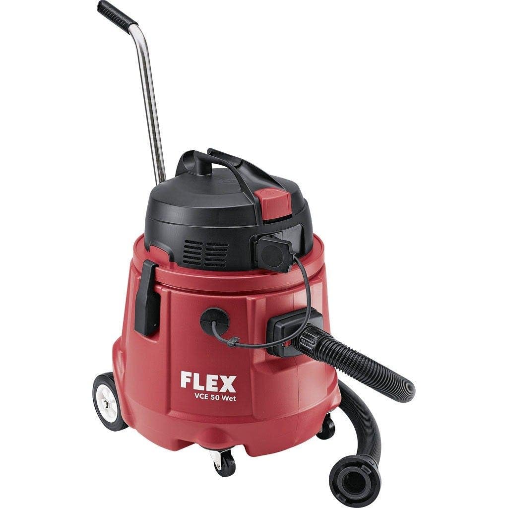 FLEX Nasssauger mit integrierter Wasserpumpe VCE 50 WET – 50 L Behältervolumen (Abmessungen 500 × 44