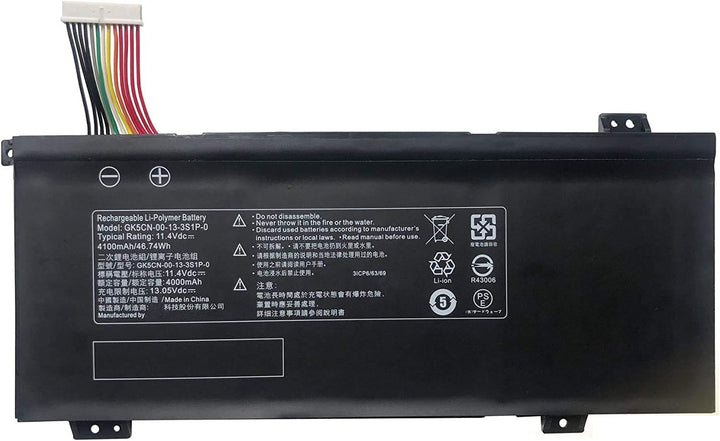 WYGUO GK5CN-00-13-3S1P-0 GK5CN-00-13-4S1P-0 Laptop-Akku-Ersatz für Getac TONGFANG GK5CN4Z GK5CN5Z GK