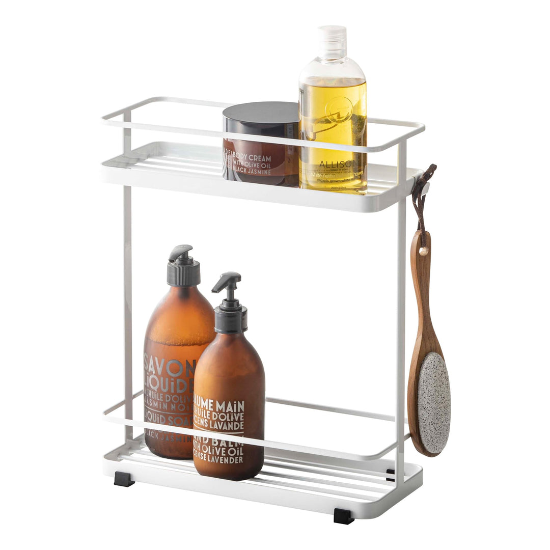 YAMAZAKI Tower, Badezubehör Badezimmer Dusche Aufbewahrungshalter, Caddy Regal Organizer, Legierter