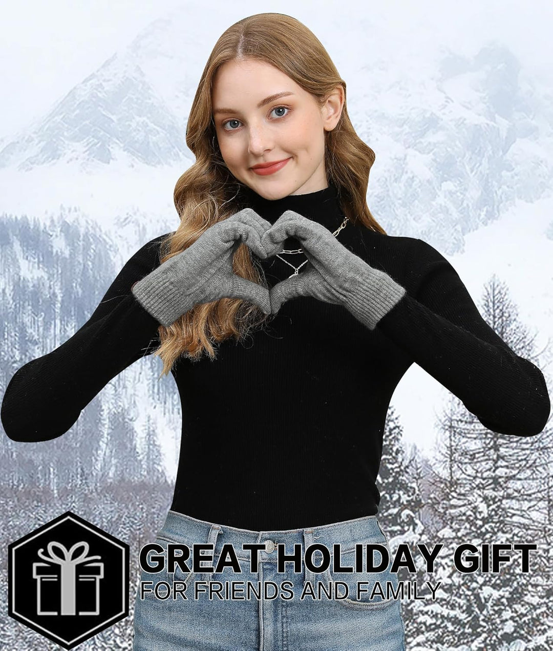 Bequemer Laden Damen Winter Warm Touchscreen Handschuhe Thermo Winterhandschuhe Kaschmir Strickhands