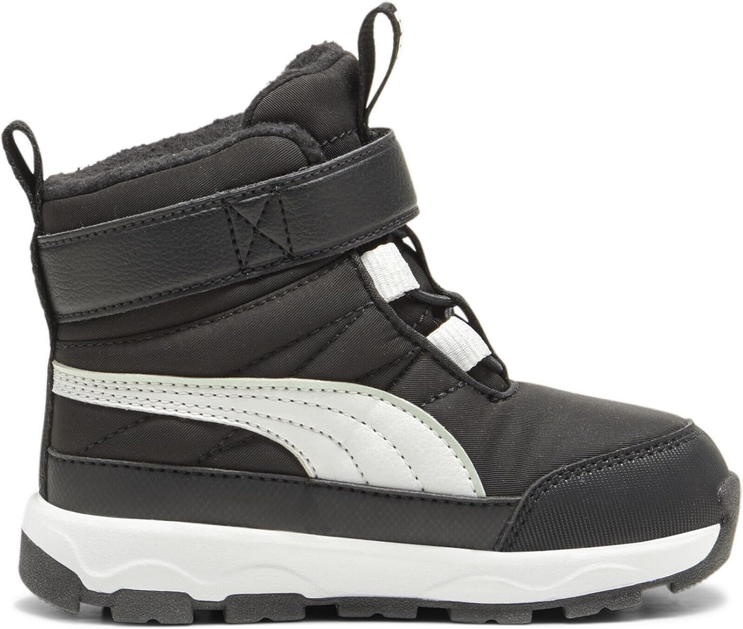 PUMA Unisex Kinder Evolve Boot Puretex Ac+psHigh Boot 20 EU Puma Black Ash Gray Puma White, 20 EU Pu