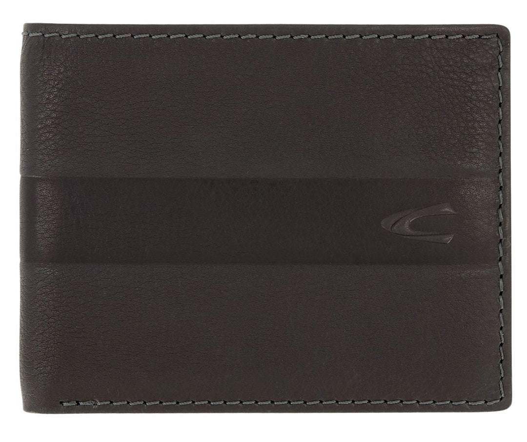 camel active bags Mali Herren Geldbörse RFID Querformat Leder Mittelgross Schwarz 12,5 x 2 x 9,5 Sch