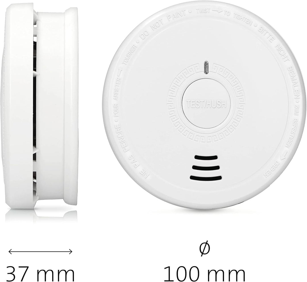 Alecto SA20 Rauchmelder Set - mit Time-Out Taste - Test und Reset Taste - Alarm >85-10 Jahre Sensor