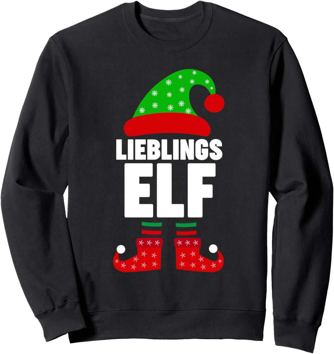 Weinachten Weihnachtself Lieblings Elf Elfen Sweatshirt