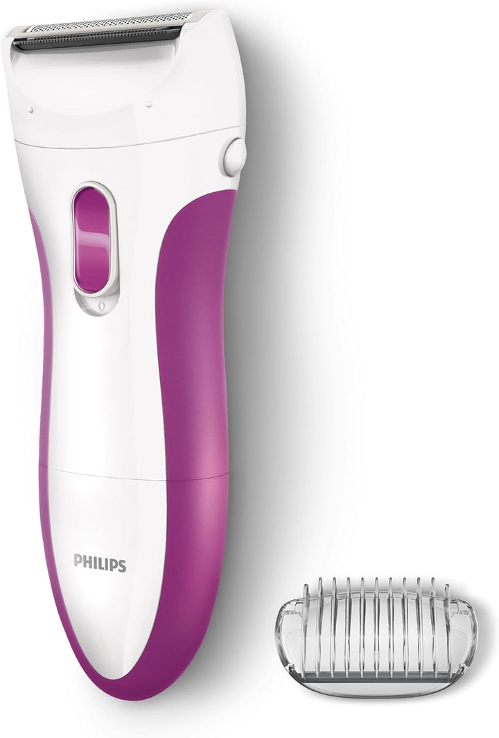 Philips Rasierer Ladyshave Wet & Dry HP6341/00 – Elektrischer, kabelloser Damenrasierer für Achseln,