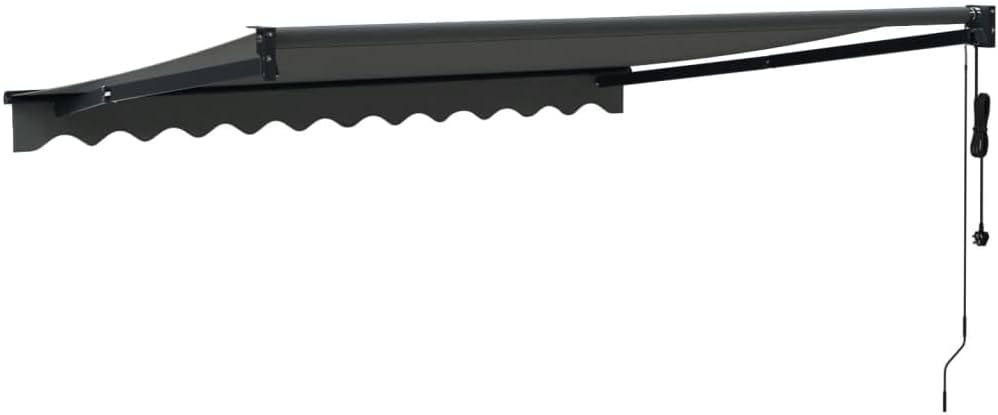 vidaXL Markise, Sonnenmarkise mit Kurbel Automatisch, Gelenkarmmarkise für Terrasse Balkon, Sonnensc