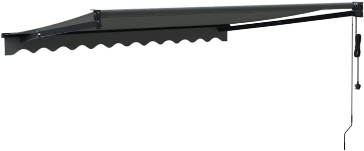 vidaXL Markise, Sonnenmarkise mit Kurbel Automatisch, Gelenkarmmarkise für Terrasse Balkon, Sonnensc