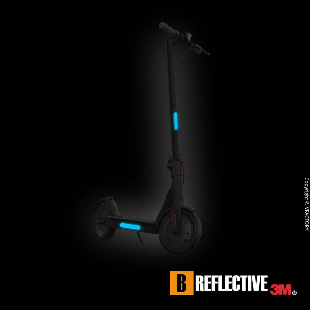 B REFLECTIVE - Set Aufkleber Reflektor streifen für 2 Elektroroller, Elektrofahrrad, - Selbstklebend