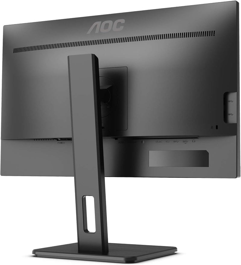 AOC U27P2 - 27 Zoll UHD Monitor, höhenverstellbar (3840x2160, 60 Hz, HDMI, DisplayPort, USB Hub) sch