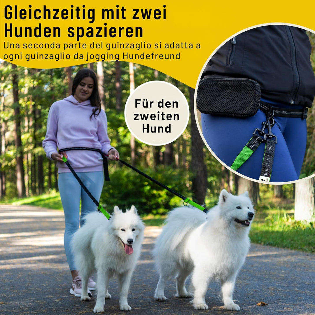 Hundefreund Bungeeteil für Joggingleine | Verlängerung für Hundeleine | Ersatzleine mit elastischem