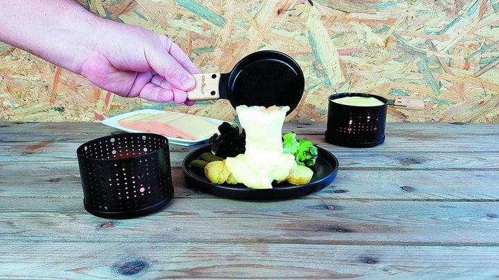 Cookut Lumi Raclette-Set, Metall, Schwarz, 4
