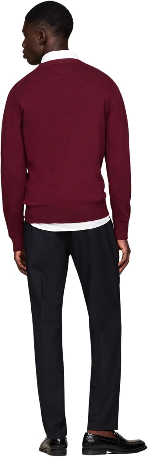 Tommy Hilfiger Herren Pullover XXL Purple (Deep Rouge), XXL Purple (Deep Rouge)